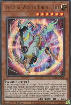 Yu-Gi-Oh! 2021 Tin of Ancient Battles Mega Pack MP21-EN176 Virtual World Kirin - Lili Ultra Rare
