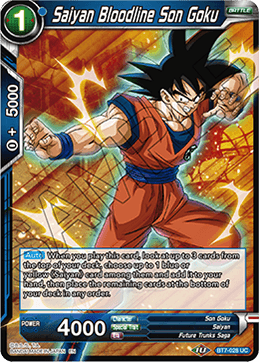DBS Assault of the Saiyans BT7-028 Saiyan Bloodline Son Goku Foil