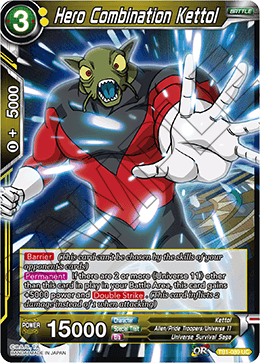 DBS The Tournament of Power TB1-089 Hero Combination Kettol Foil