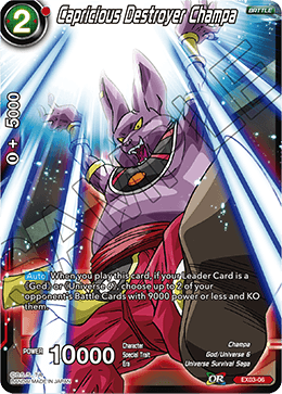 DBS Expansion Set 03: Ultimate Box EX03-06 Capricious Destroyer Champa Foil