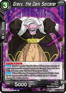 DBS Rise of the Unison Warrior BT10-138 Gravy, the Dark Sorcerer Foil