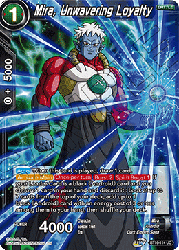 DBS Realm of the Gods BT16-114 Mira, Unwavering Loyalty Foil