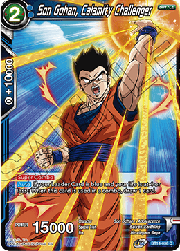 DBS Cross Spirits BT14-038 Son Gohan, Calamity Challenger Foil