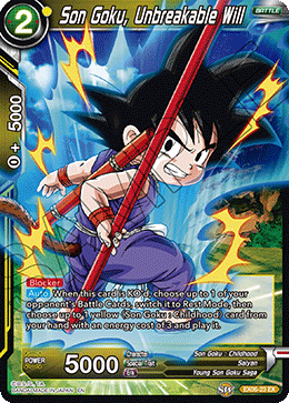 DBS Expansion Set 06: Special Anniversary Box EX06-23 Son Goku, Unbreakable Will Foil
