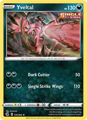 SWSH Fusion Strike 175/264 Yveltal Reverse Holo