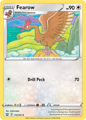 SWSH Battle Styles 112/163 Fearow Reverse Holo
