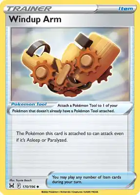 SWSH Lost Origin 170/196 Windup Arm Reverse Holo