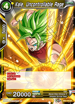 DBS Draft Box 5: Divine Multiverse DB2-102 Kale, Uncontrollable Rage Foil
