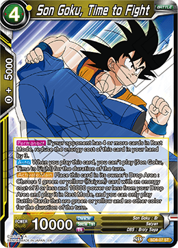DBS Series 6 Starter Rising Broly SD8-007 Son Goku, Time to Fight Foil