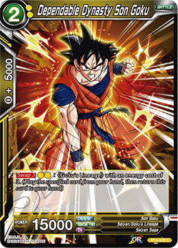 DBS Colossal Warfare BT4-078 Dependable Dynasty Son Goku Foil