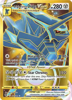 SWSH Astral Radiance 210/189 Origin Forme Dialga VSTAR Secret Rare