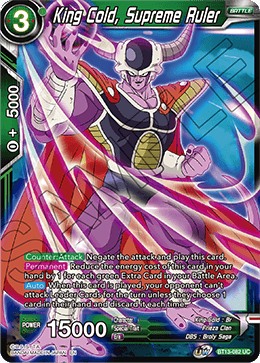 DBS Supreme Rivalry BT13-082 King Cold, Supreme Ruler