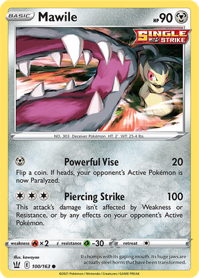 SWSH Battle Styles 100/163 Mawile