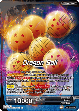 DBS Clash of Fates TB3-064 Dragon Ball (Leader) Foil