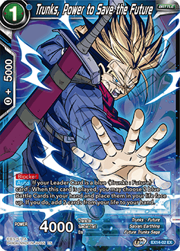 DBS Expansion Set 14: Battle Advanced EX14-02 Trunks, Power to Save the Future
