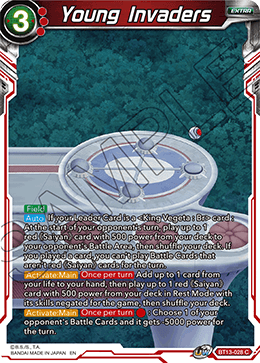 DBS Supreme Rivalry BT13-028 Young Invaders Foil