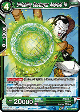 DBS Cross Worlds BT3-071 Unfeeling Destroyer Android 14