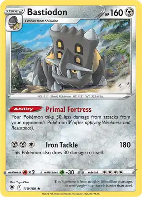 SWSH Astral Radiance 110/189 Bastiodon Reverse Holo