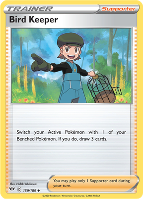 SWSH Darkness Ablaze 159/189 Bird Keeper
