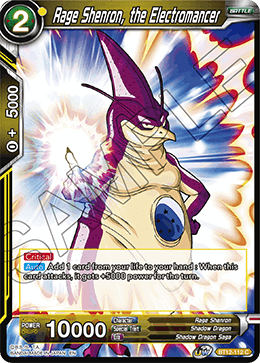 DBS Vicious Rejuvenation BT12-112 Rage Shenron, the Electromancer