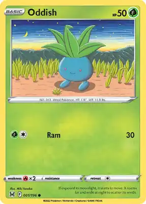 SWSH Lost Origin 001/196 Oddish