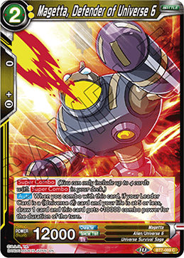 DBS Assault of the Saiyans BT7-089 Magetta, Defender of Universe 6 Foil