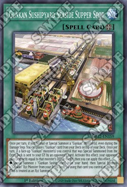 Yu-Gi-Oh! 2022 Tin of the Pharaoh's Gods Mega Pack MP22-EN159 Gunkan Sushipyard Seaside Supper Spot