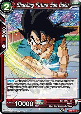 DBS Cross Worlds BT3-007 Shocking Future Son Goku