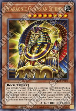 Yu-Gi-Oh! 2022 Tin of the Pharaoh's Gods Mega Pack MP22-EN070 Pharaonic Guardian Sphinx Ultra Rare