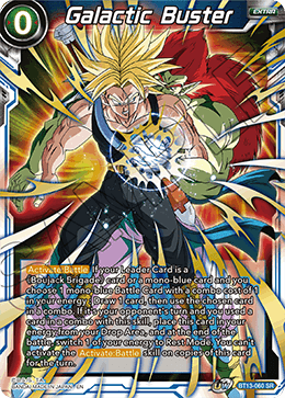 DBS Supreme Rivalry BT13-060 Galactic Buster (SR)