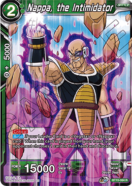 DBS Saiyan Showdown BT15-084 Nappa, the Intimidator Foil
