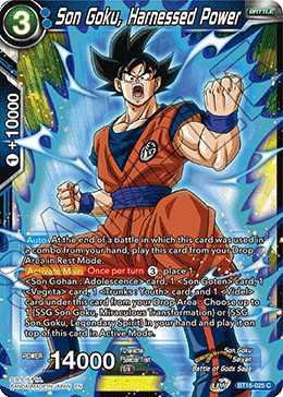 DBS Realm of the Gods BT16-025 Son Goku, Harnessed Power Foil