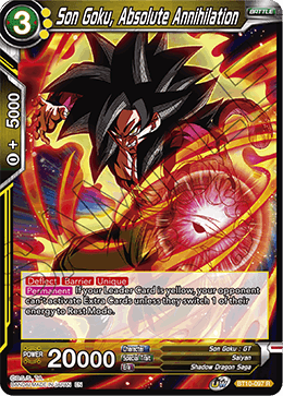 DBS Rise of the Unison Warrior BT10-097 Son Goku, Absolute Annihilation Foil