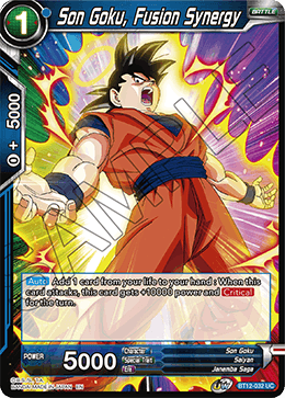 DBS Vicious Rejuvenation BT12-032 Son Goku, Fusion Synergy Foil