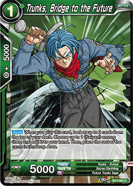 DBS Cross Worlds BT3-062 Trunks, Bridge to the Future Foil