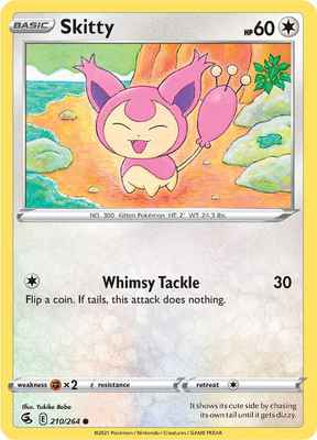 SWSH Fusion Strike 210/264 Skitty Reverse Holo