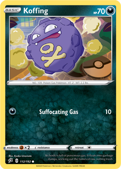 SWSH Rebel Clash 112/192 Koffing Reverse Holo