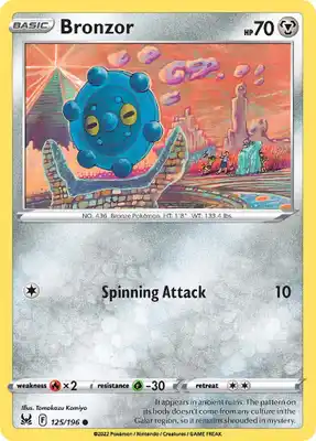 SWSH Lost Origin 125/196 Bronzor