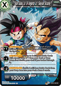 DBS Expansion Set 13: Special Anniversary Box 2020 EX13-30 Son Goku Jr. & Vegeta Jr., Saiyan Scions Foil
