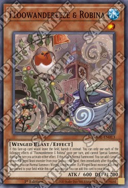 Yu-Gi-Oh! Burst of Destiny BODE-EN013 Floowandereeze & Robina Super Rare