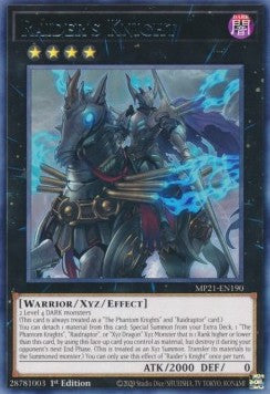 Yu-Gi-Oh! 2021 Tin of Ancient Battles Mega Pack MP21-EN190 Raider's Knight Rare