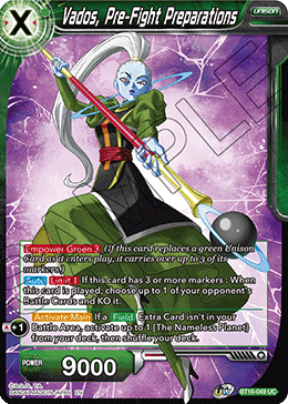 DBS Realm of the Gods BT16-049 Vados, Pre-Fight Preparations