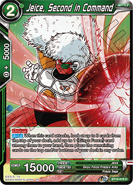 DBS Rise of the Unison Warrior BT10-079 Jeice, Second in Command