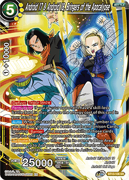 DBS Supreme Rivalry BT13-106 Android 17 & Android 18, Bringers of the Apocalypse (SR)