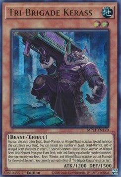 Yu-Gi-Oh! 2021 Tin of Ancient Battles Mega Pack MP21-EN170 Tri-Brigade Kerass Ultra Rare