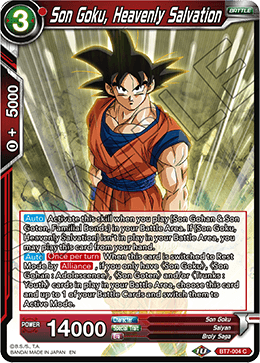 DBS Assault of the Saiyans BT7-004 Son Goku, Heavenly Salvation Foil