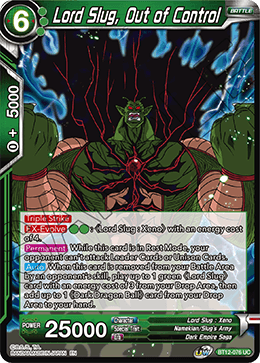 DBS Vicious Rejuvenation BT12-076 Lord Slug, Out of Control Foil