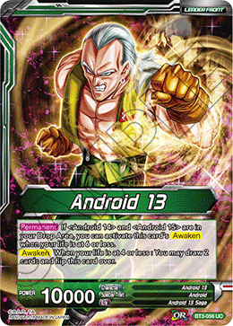DBS Cross Worlds BT3-056 Android 13 / Thirst for Destruction, Android 13 (Leader) Foil