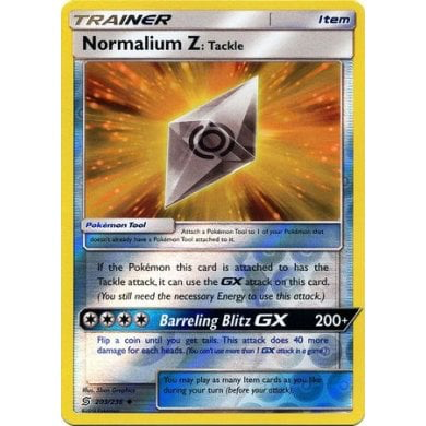 SM Unified Minds 203/236 Normalium Z: Tackle Reverse Holo