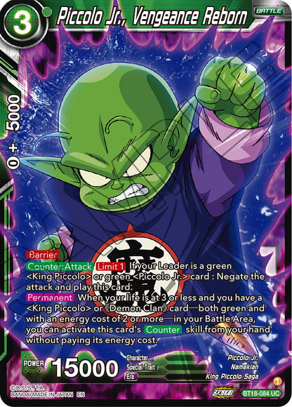 DBS Dawn of the Z-Legends BT18-084 Piccolo Jr., Vengeance Reborn